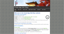Desktop Screenshot of cambridgeaikidojo.co.uk