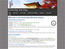 Tablet Screenshot of cambridgeaikidojo.co.uk